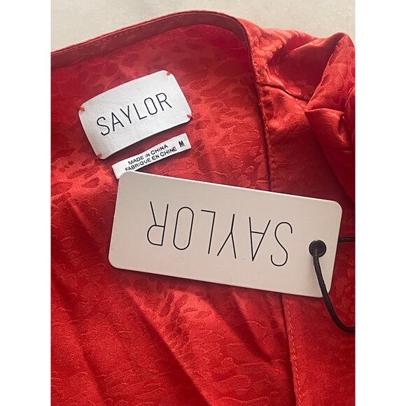 New Saylor Farrow Dress in Flame - Picture 8 of 9